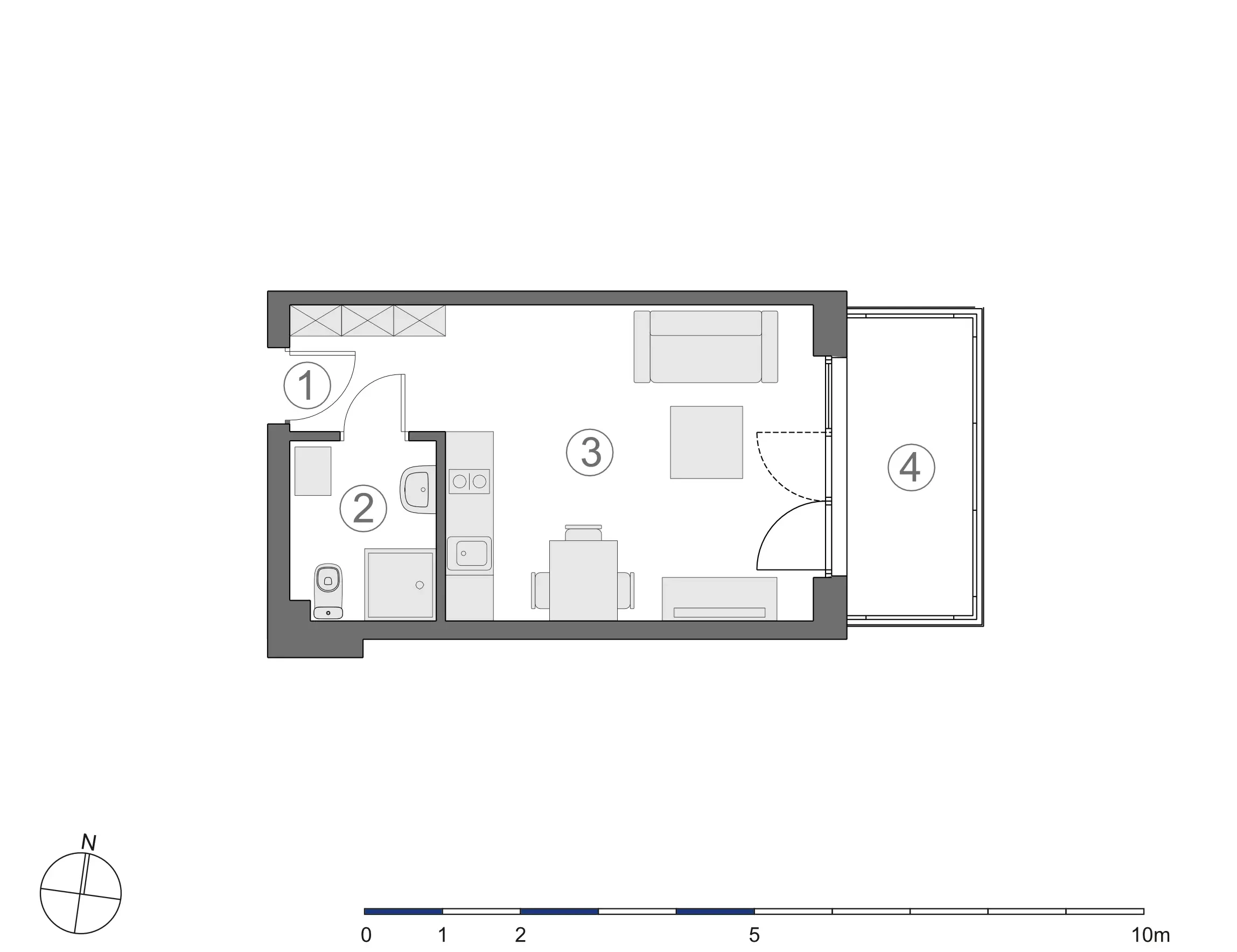 Rzut 2D lokalu 3-A.1.4