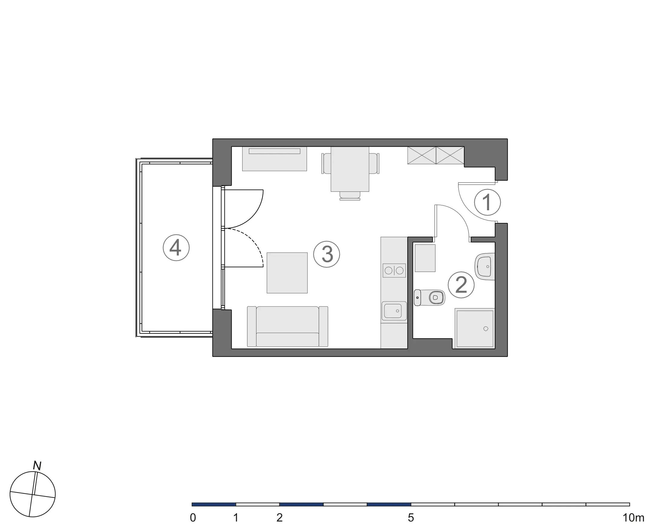 Rzut 2D lokalu 3-A.3.7