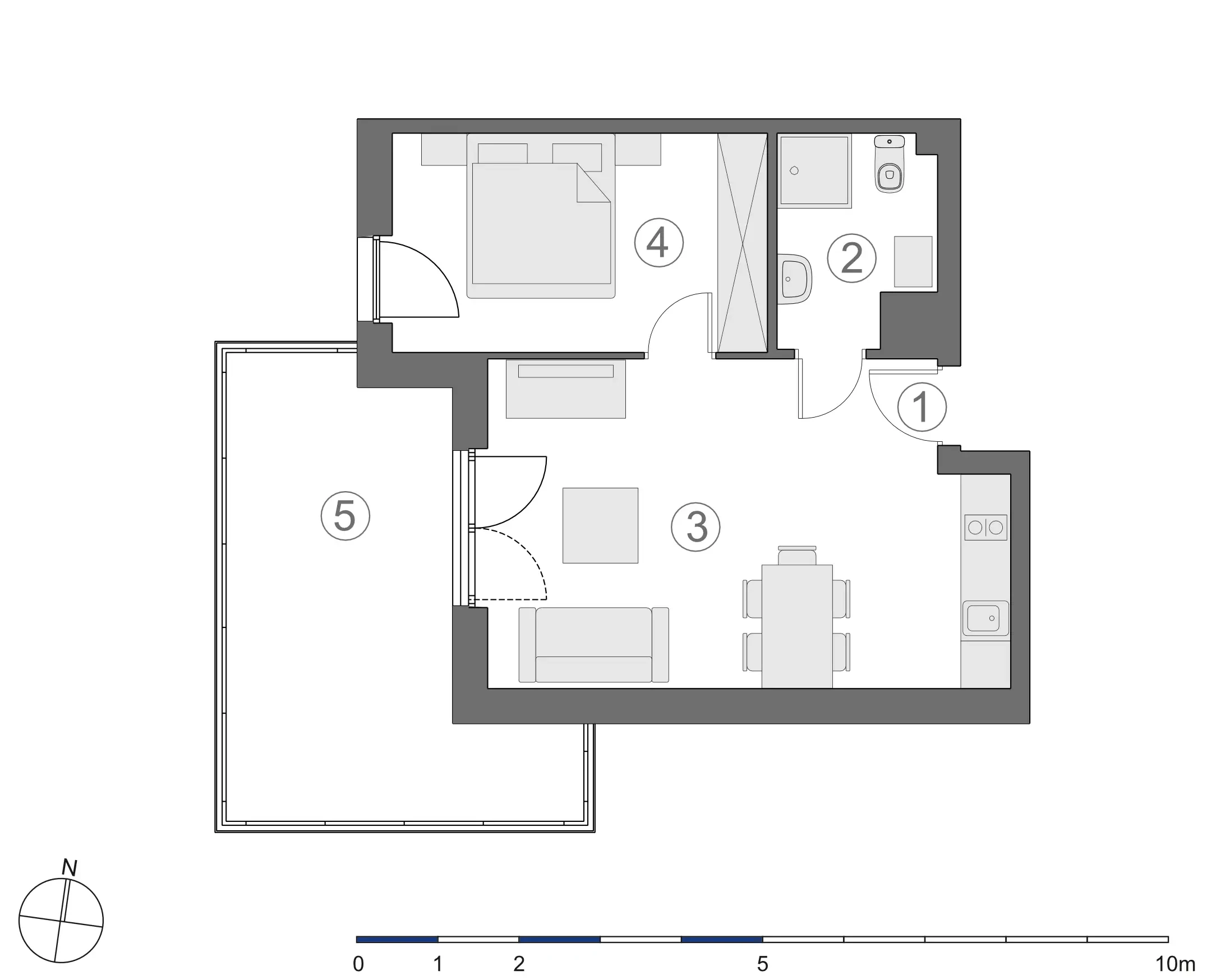 Rzut 2D lokalu 4-B.3.3