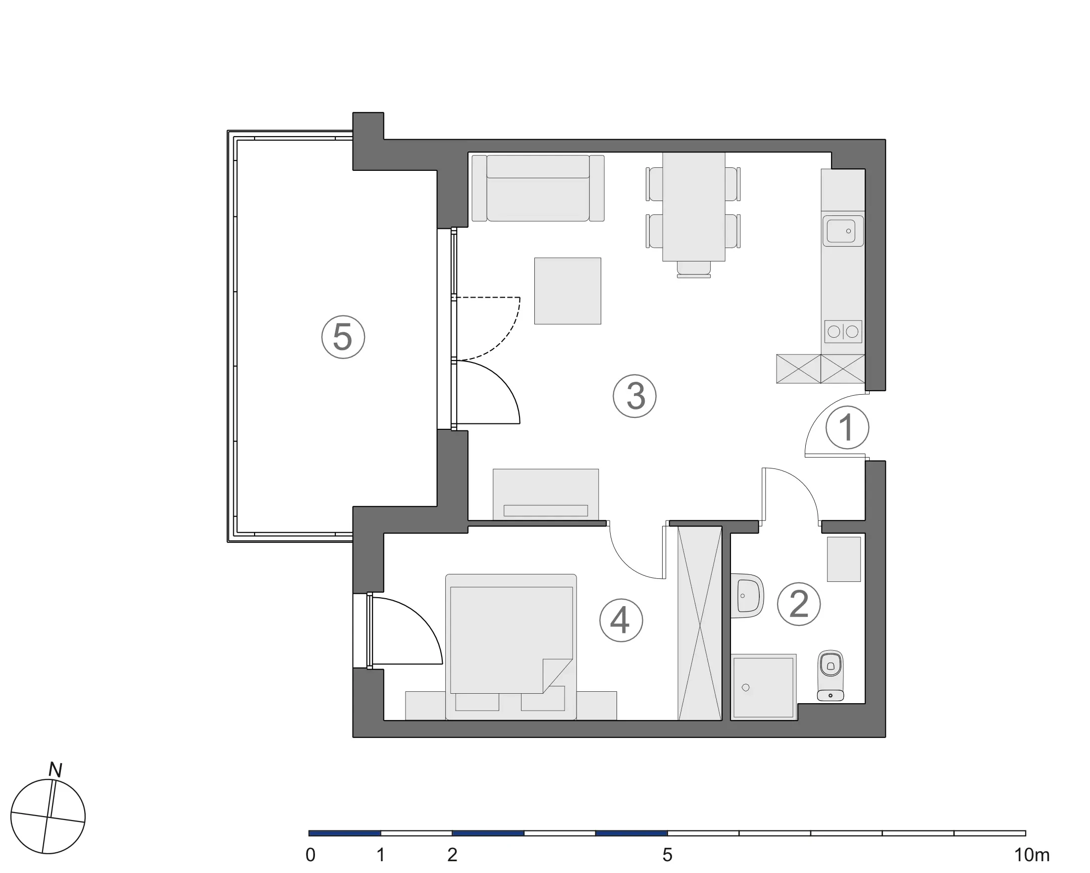 Rzut 2D lokalu 4-B.1.5