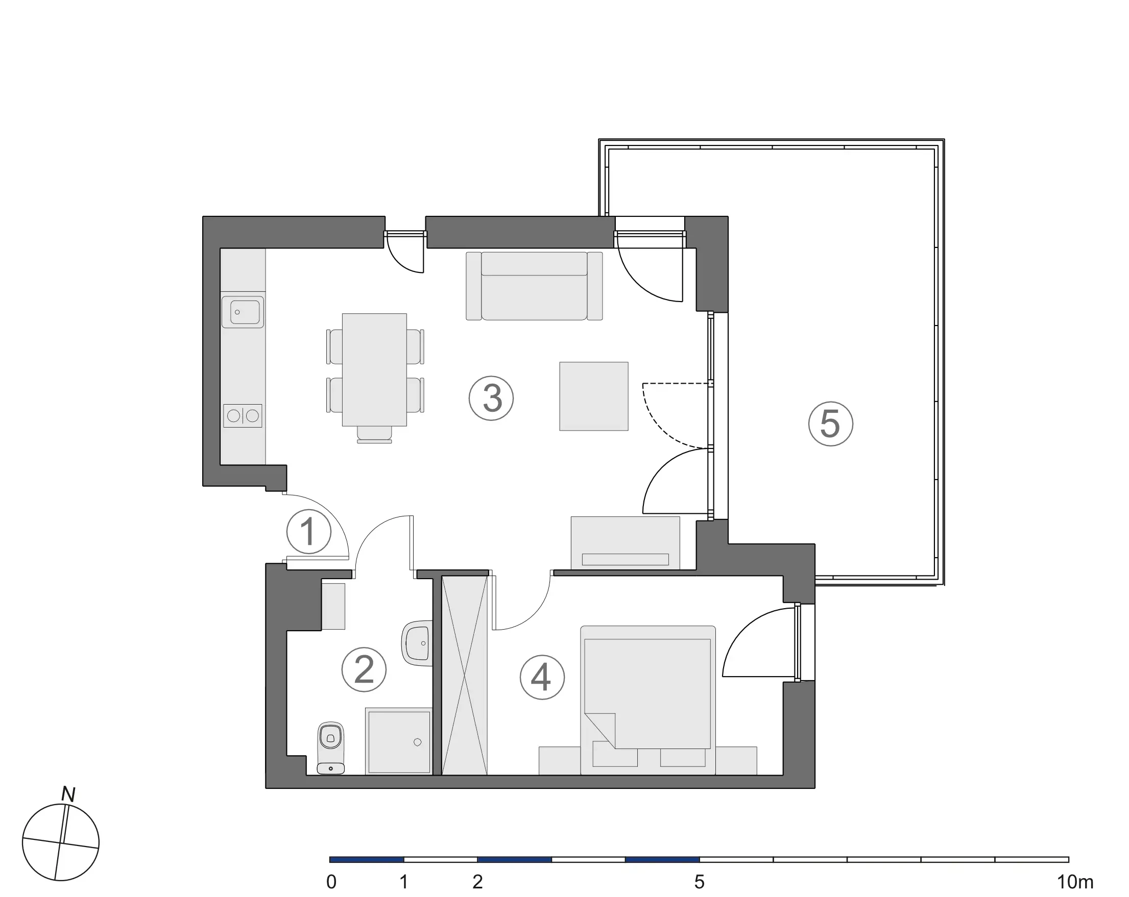 Rzut 2D lokalu 3-A.2.3