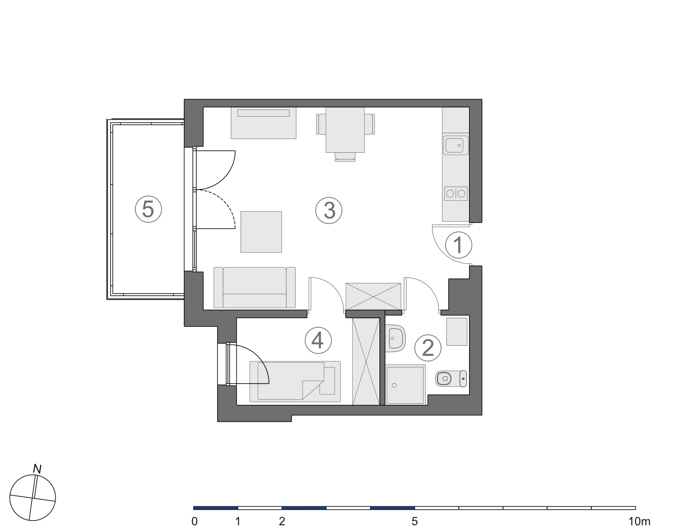 Rzut 2D lokalu 3-B.3.1