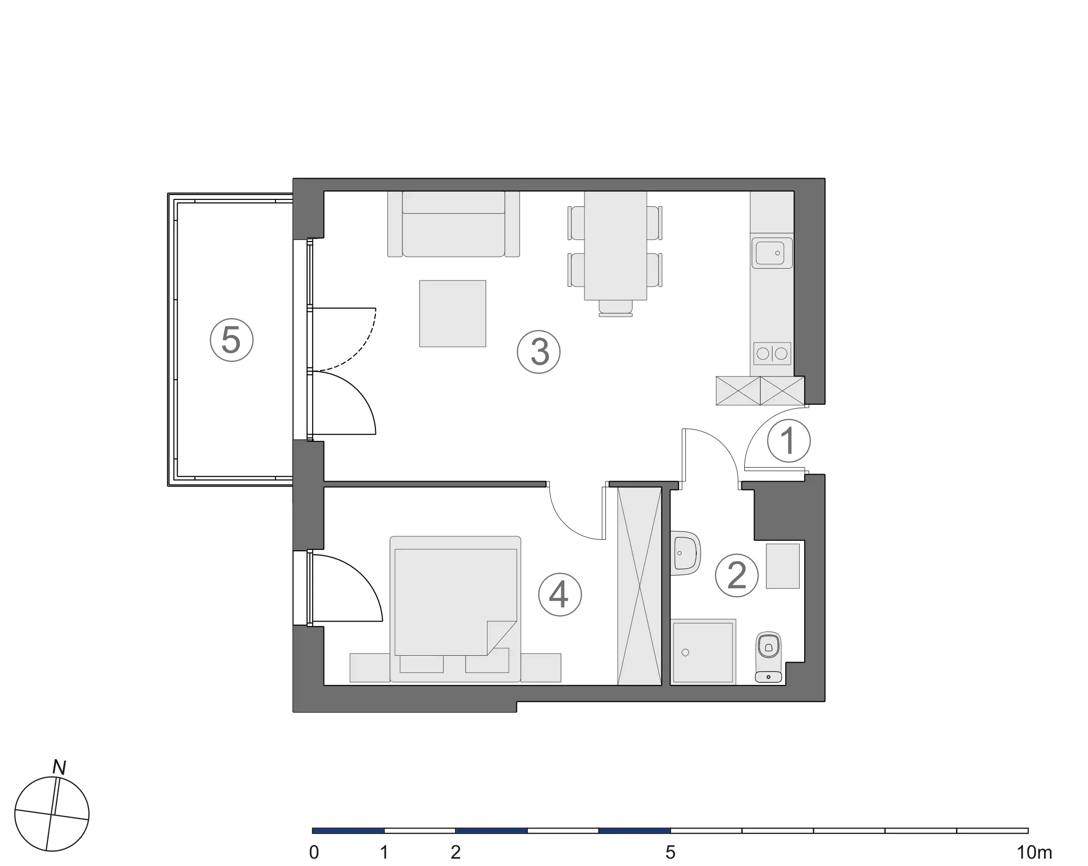Rzut 2D lokalu 3-A.3.1