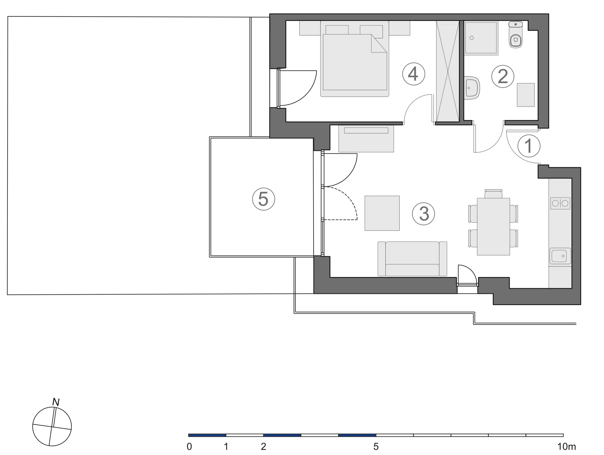 Rzut 2D lokalu 3-B.0.3