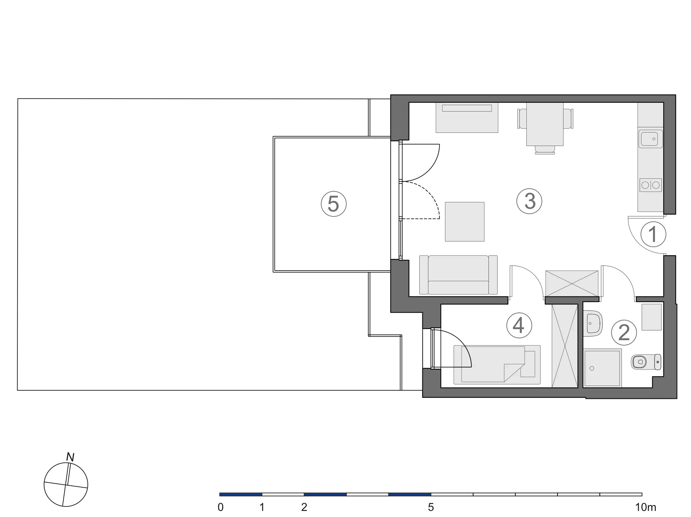 Rzut 2D lokalu 3-B.0.5