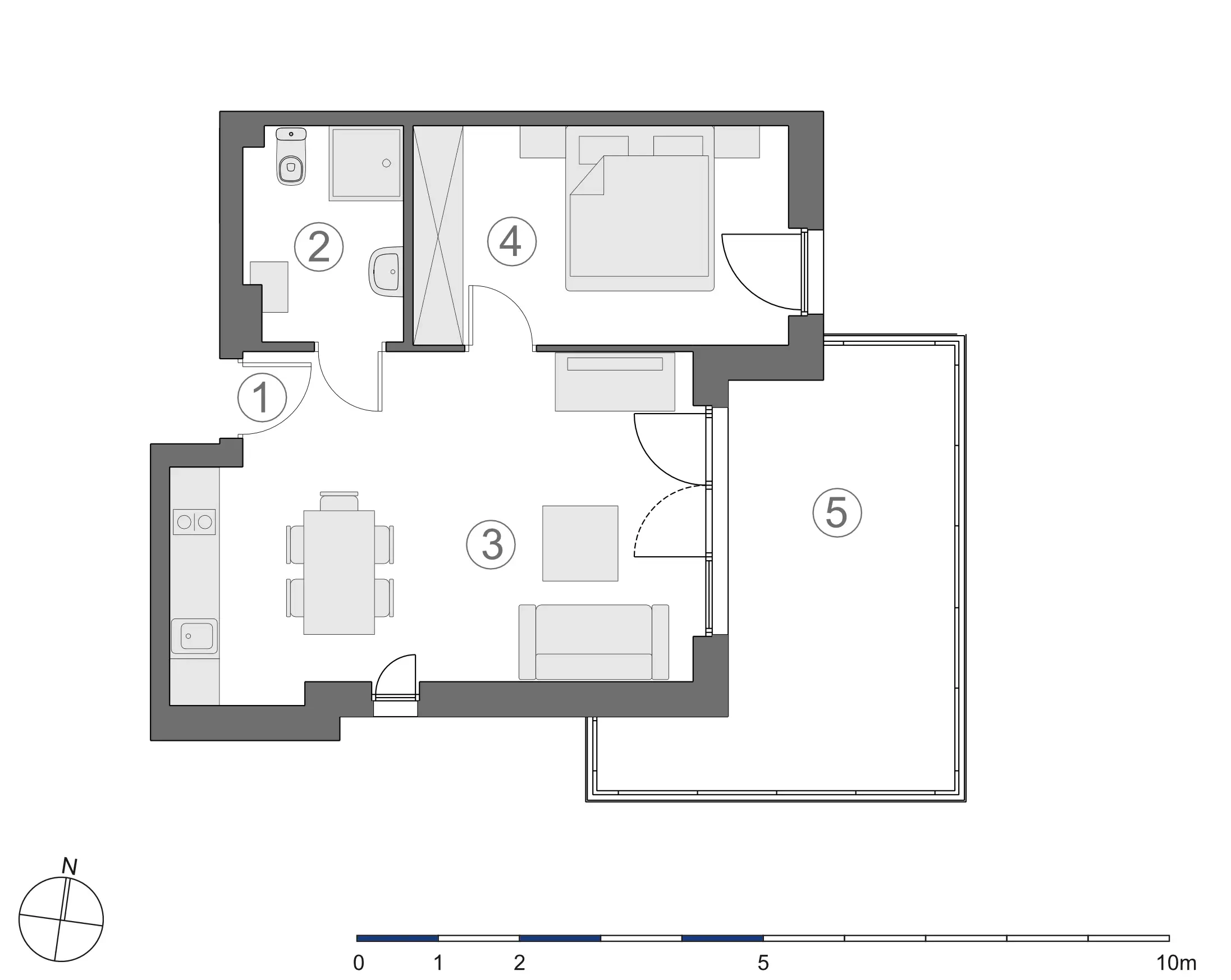 Rzut 2D lokalu 4-B.1.2