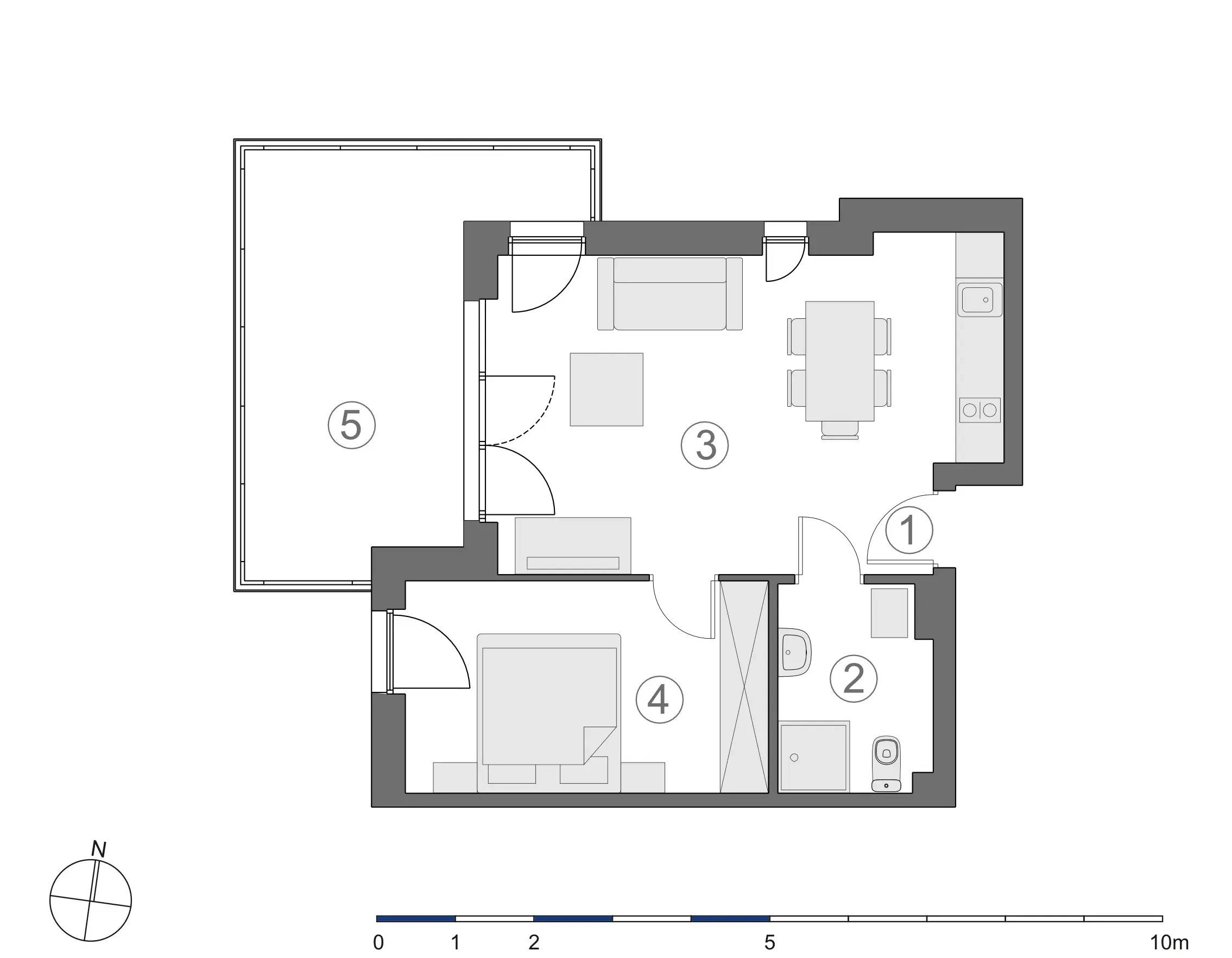 Rzut 2D lokalu 3-A.1.2
