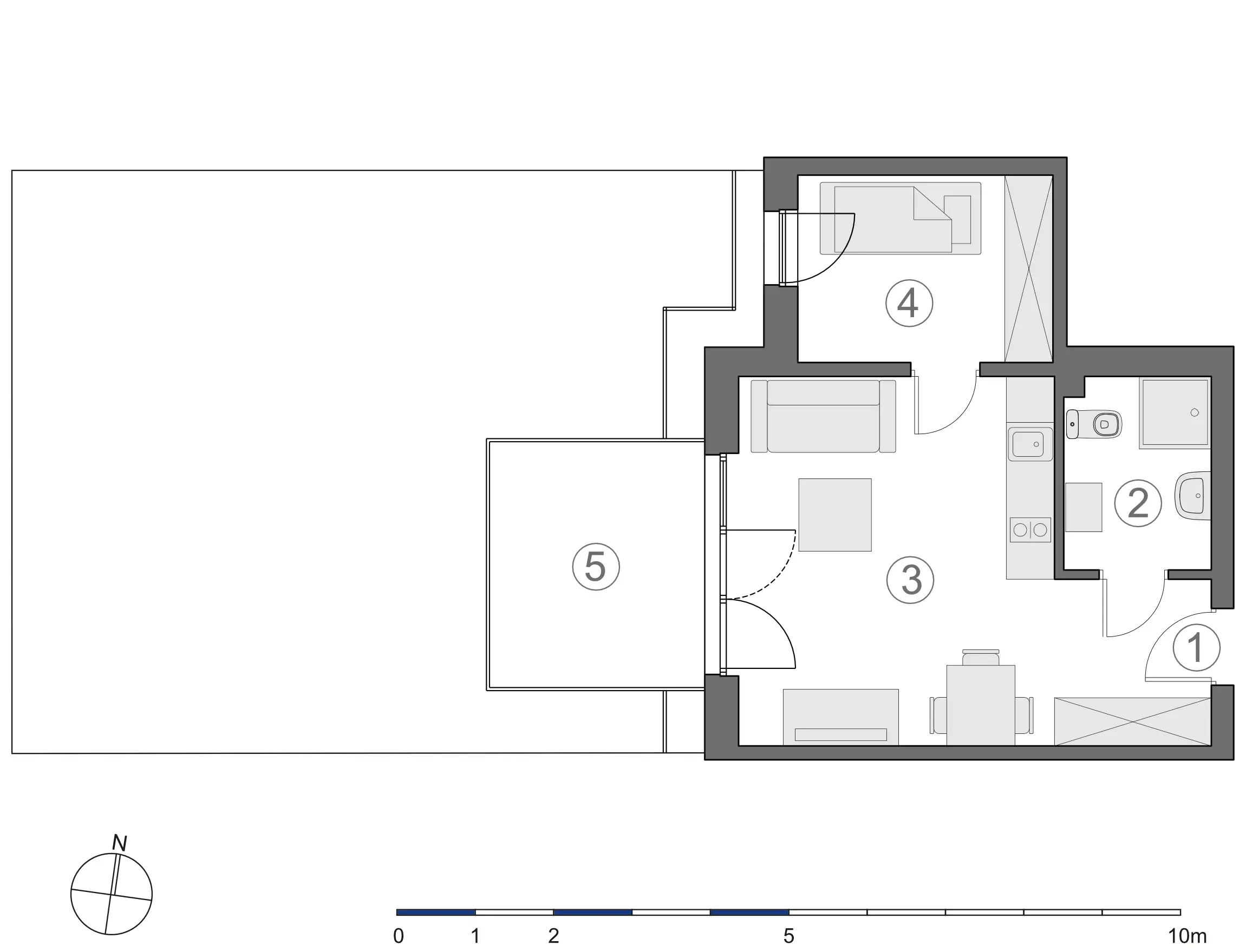 Rzut 2D lokalu 3-A.0.3