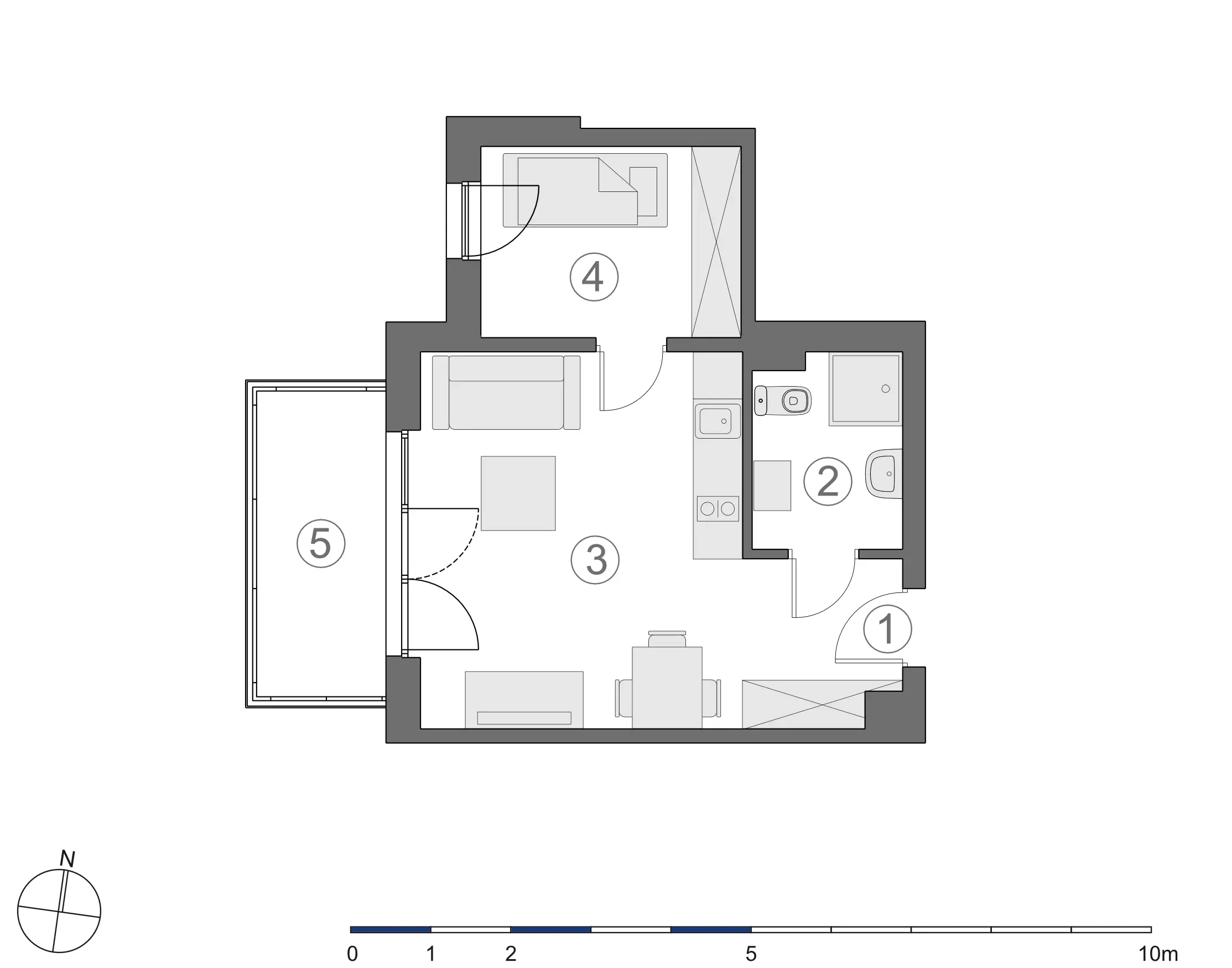 Rzut 2D lokalu 3-A.2.8