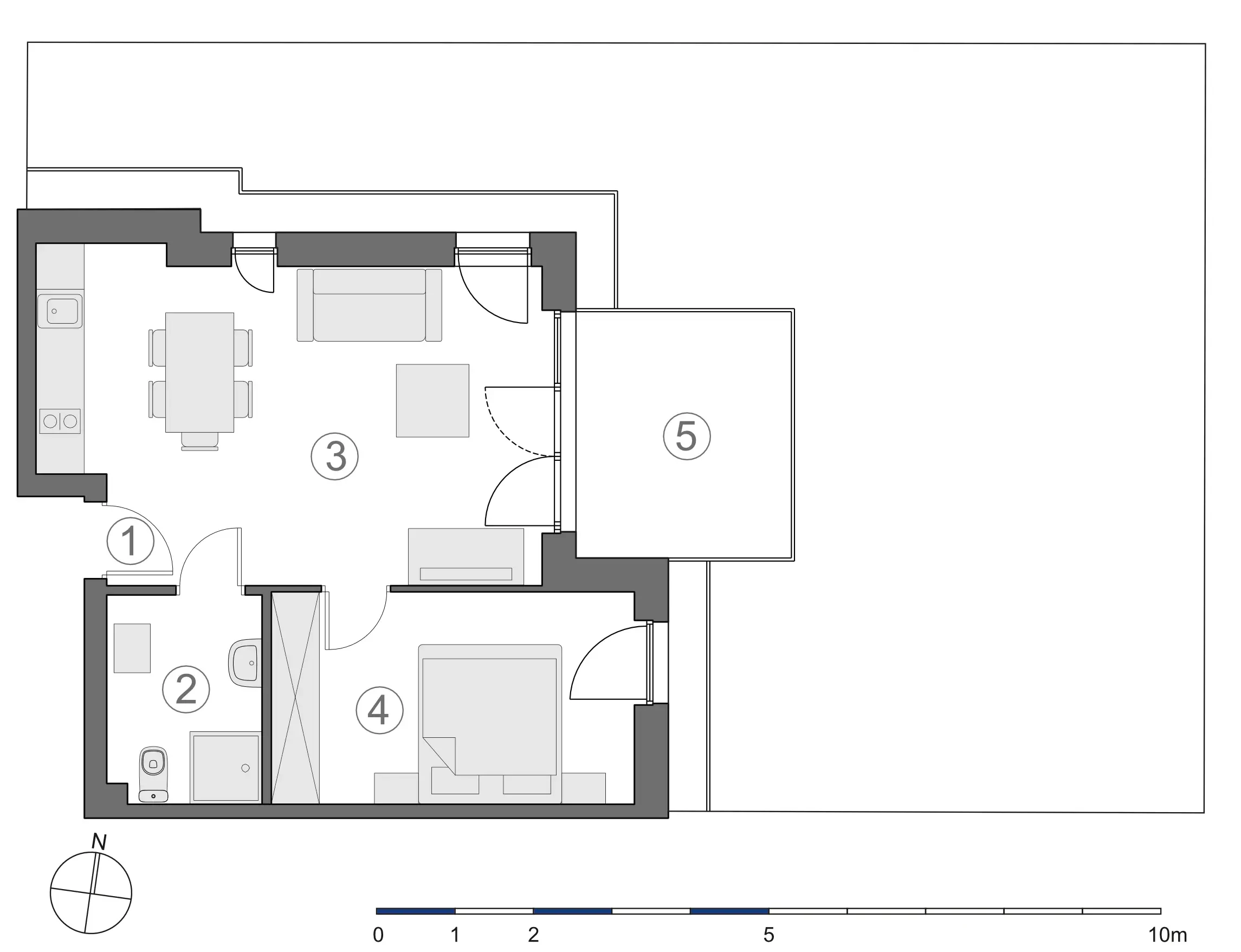 Rzut 2D lokalu 4-A.0.3