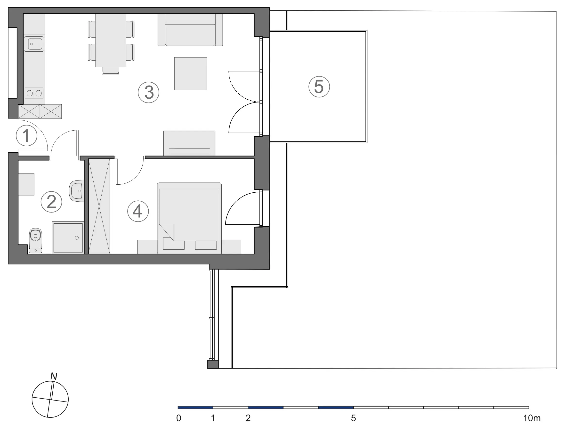 Rzut 2D lokalu 4-A.0.4