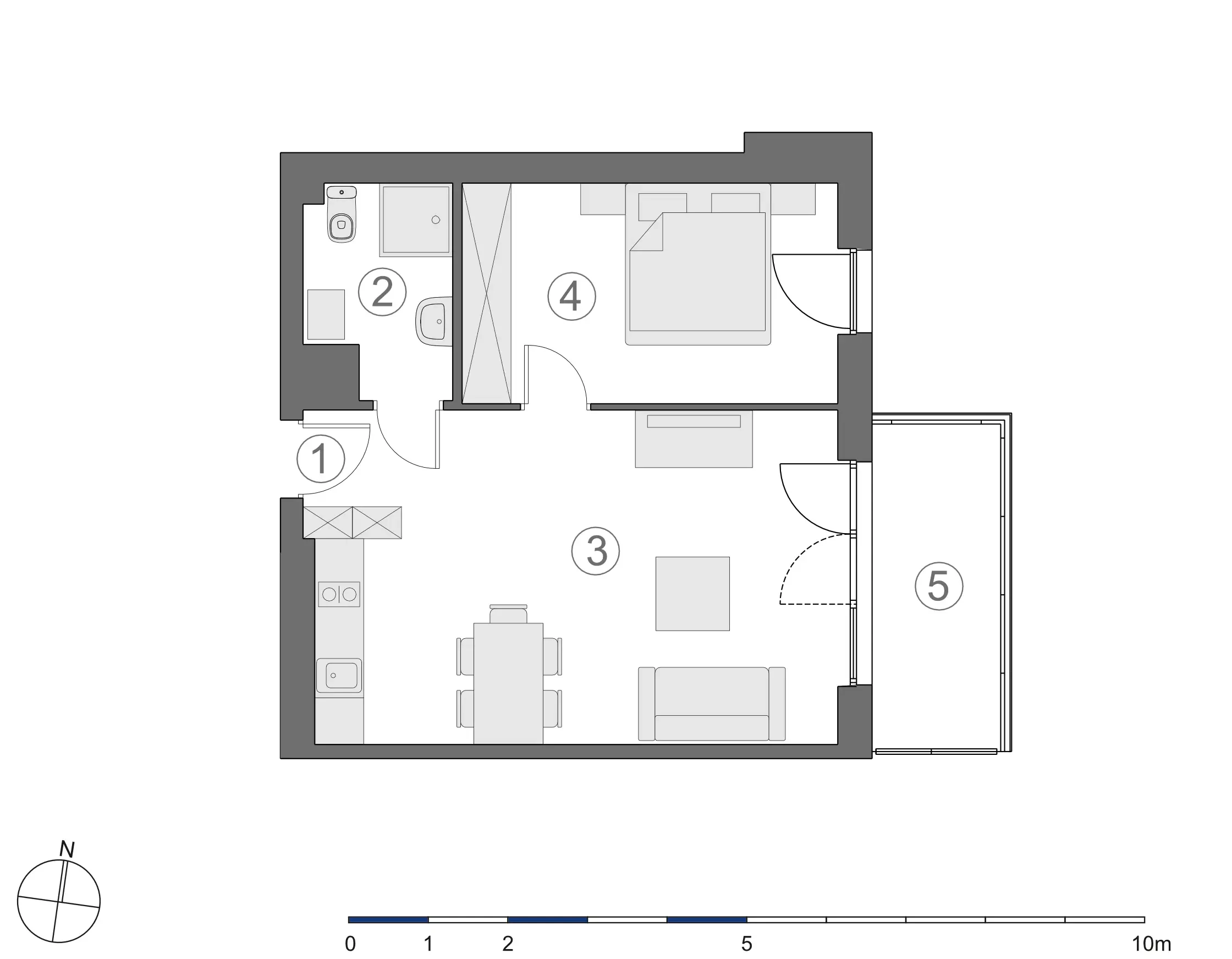 Rzut 2D lokalu 3-A.3.6