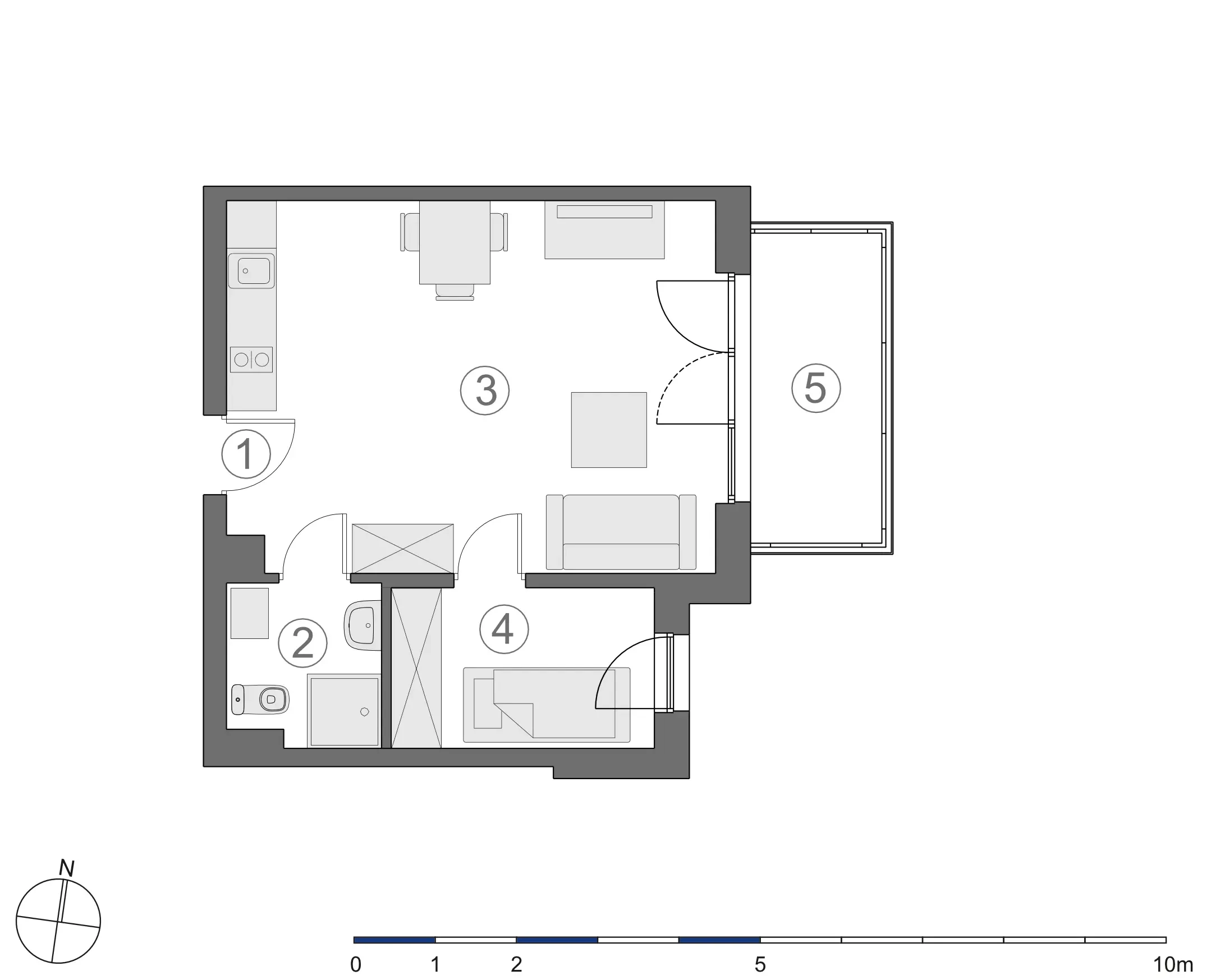 Rzut 2D lokalu 4-B.2.7