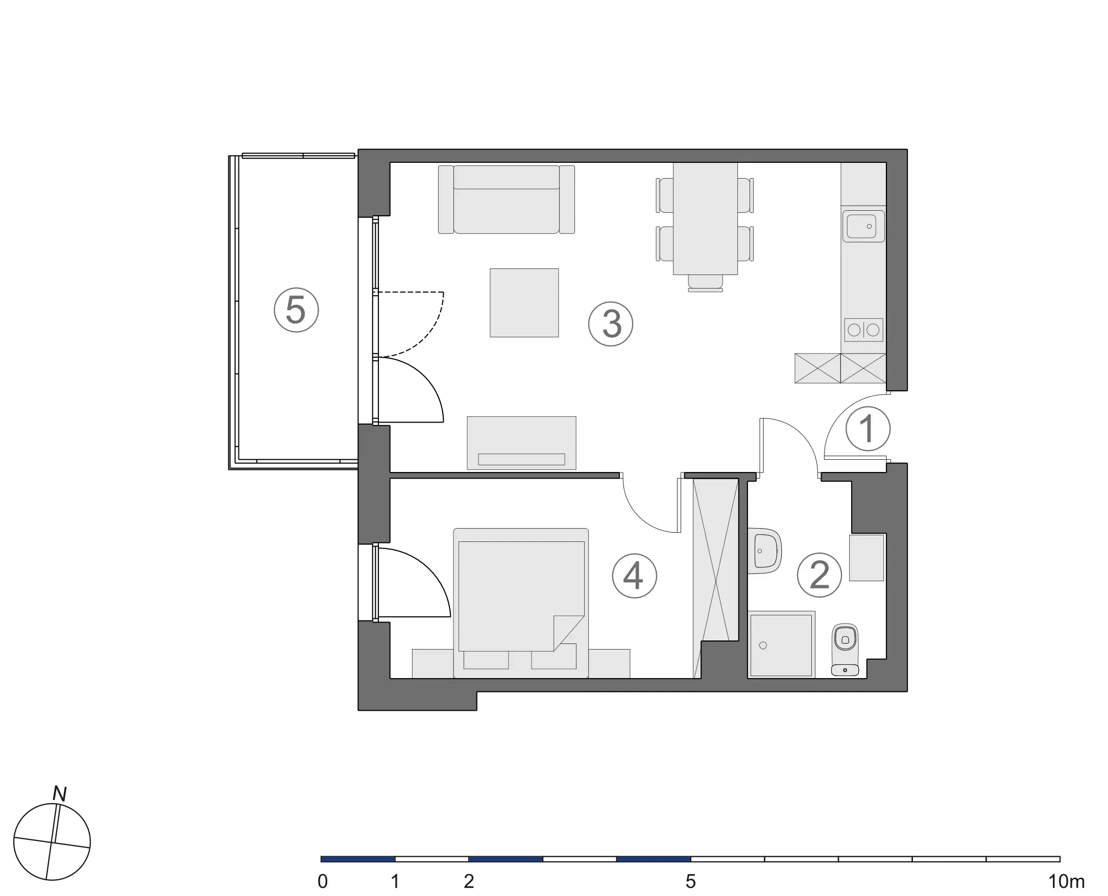 Rzut 2D lokalu 4-B.2.6