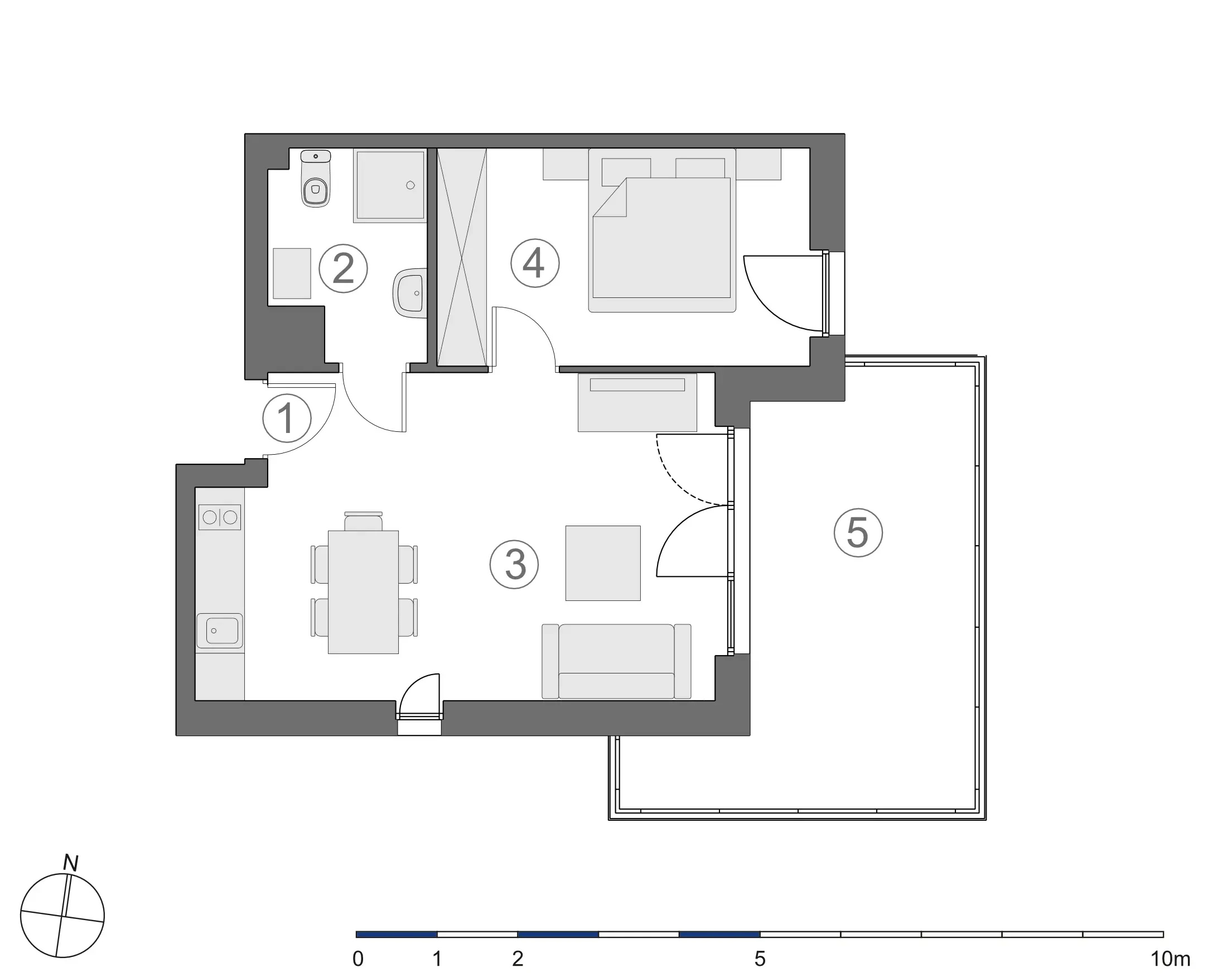 Rzut 2D lokalu 4-B.3.2
