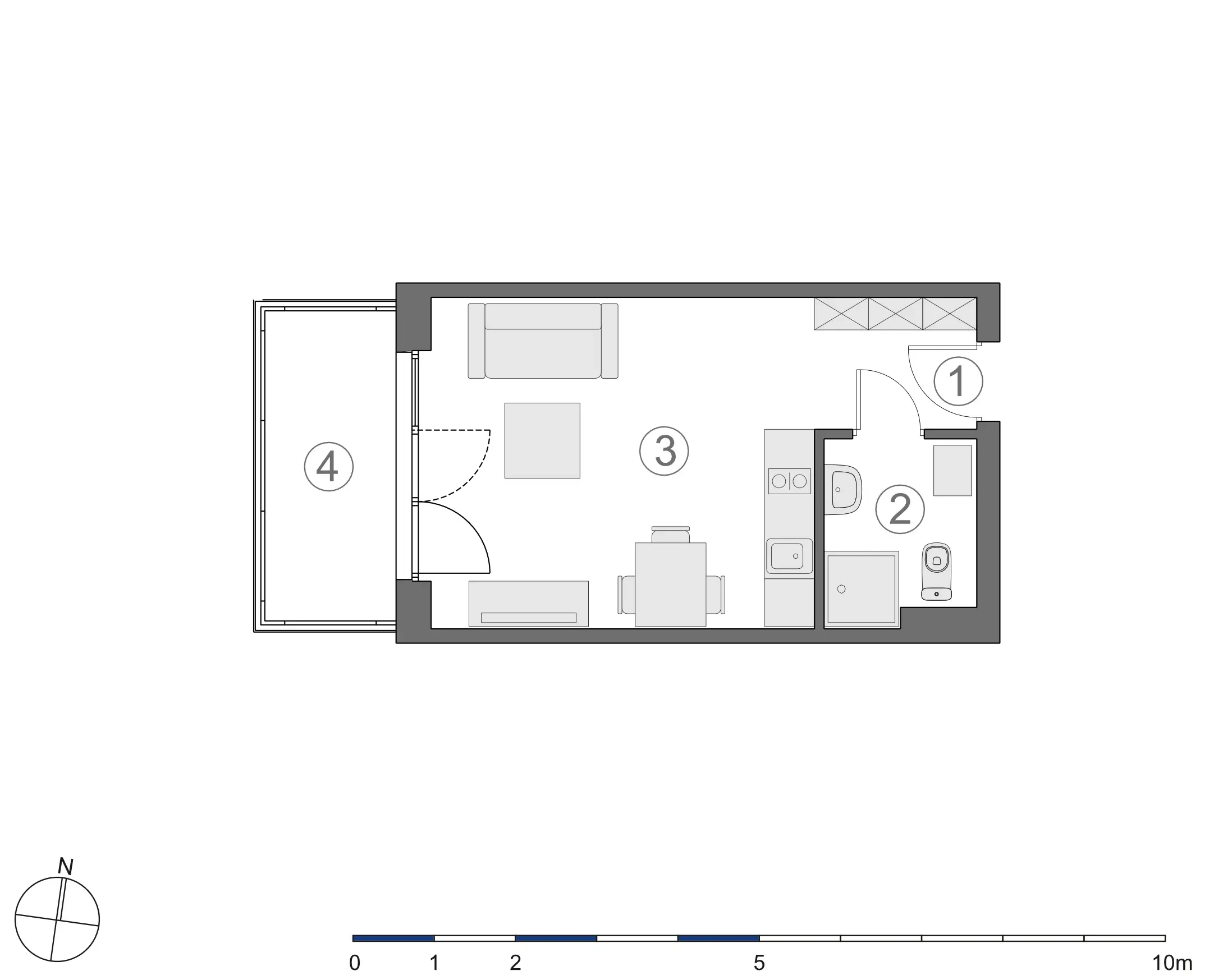 Rzut 2D lokalu 4-A.2.5