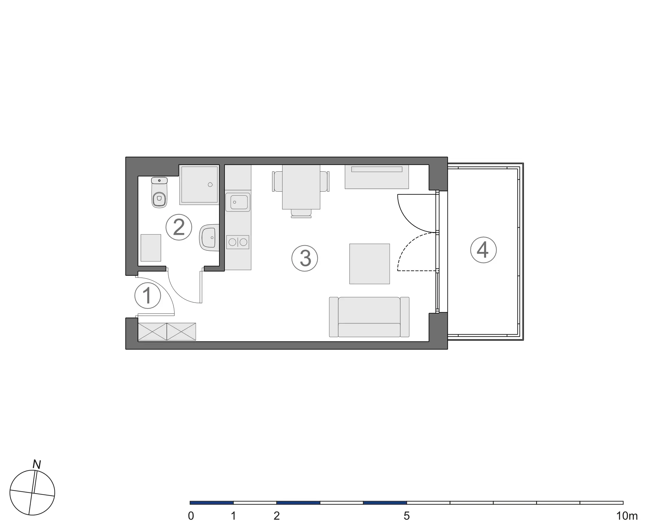 Rzut 2D lokalu 3-B.2.4