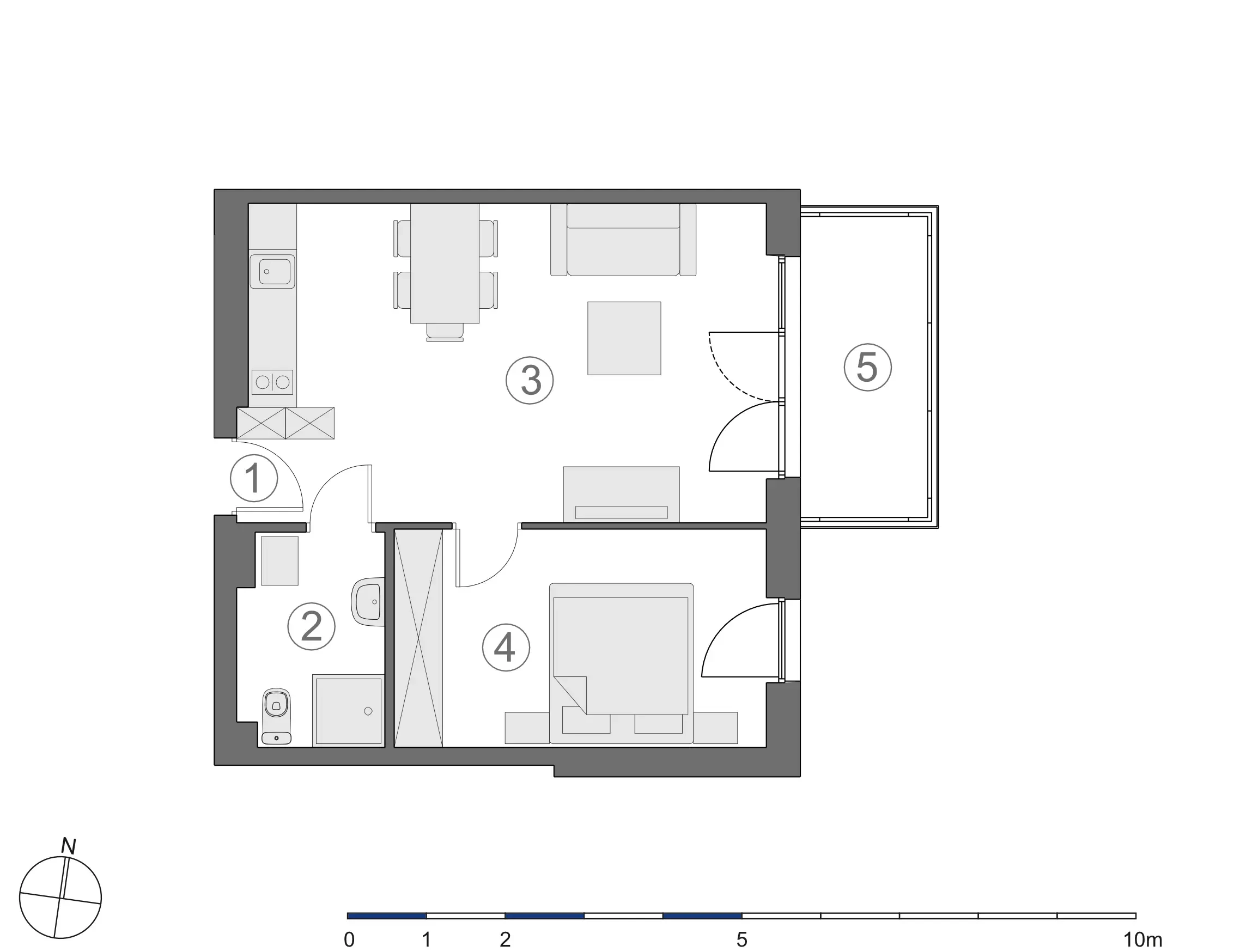 Rzut 2D lokalu 4-A.1.8