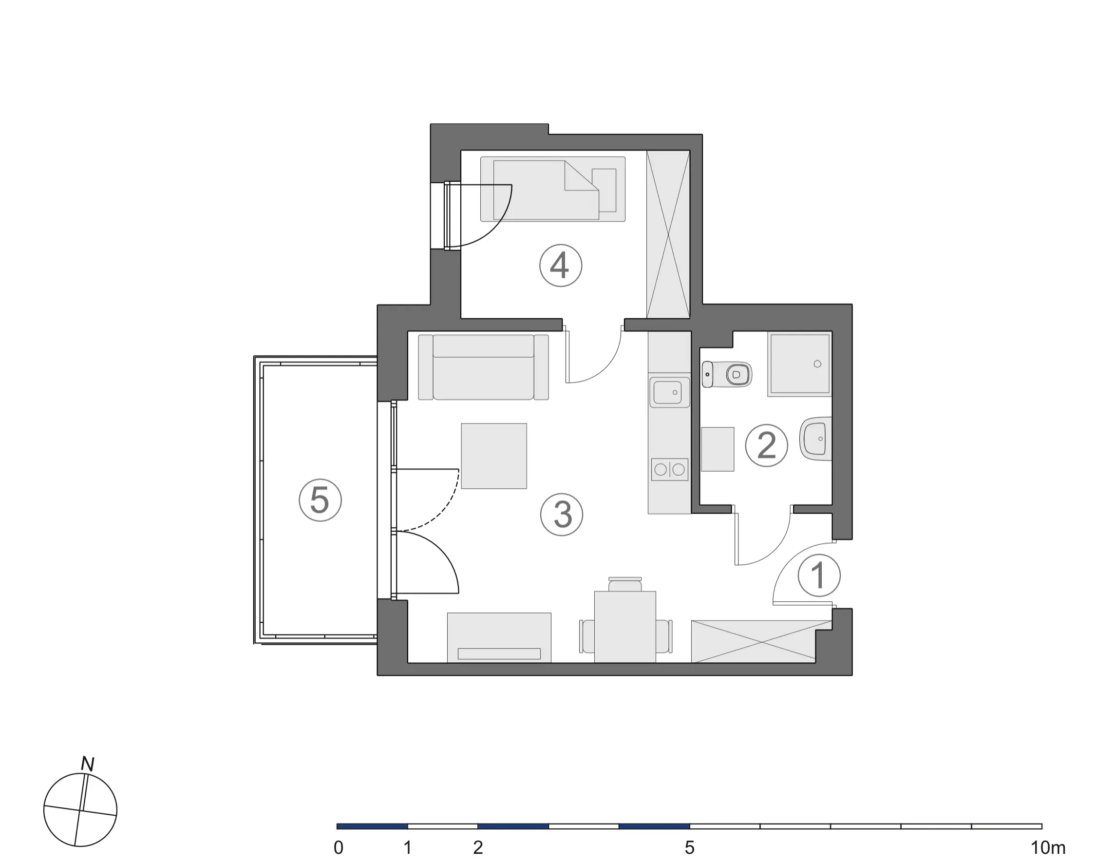 Rzut 2D lokalu 3-A.1.8