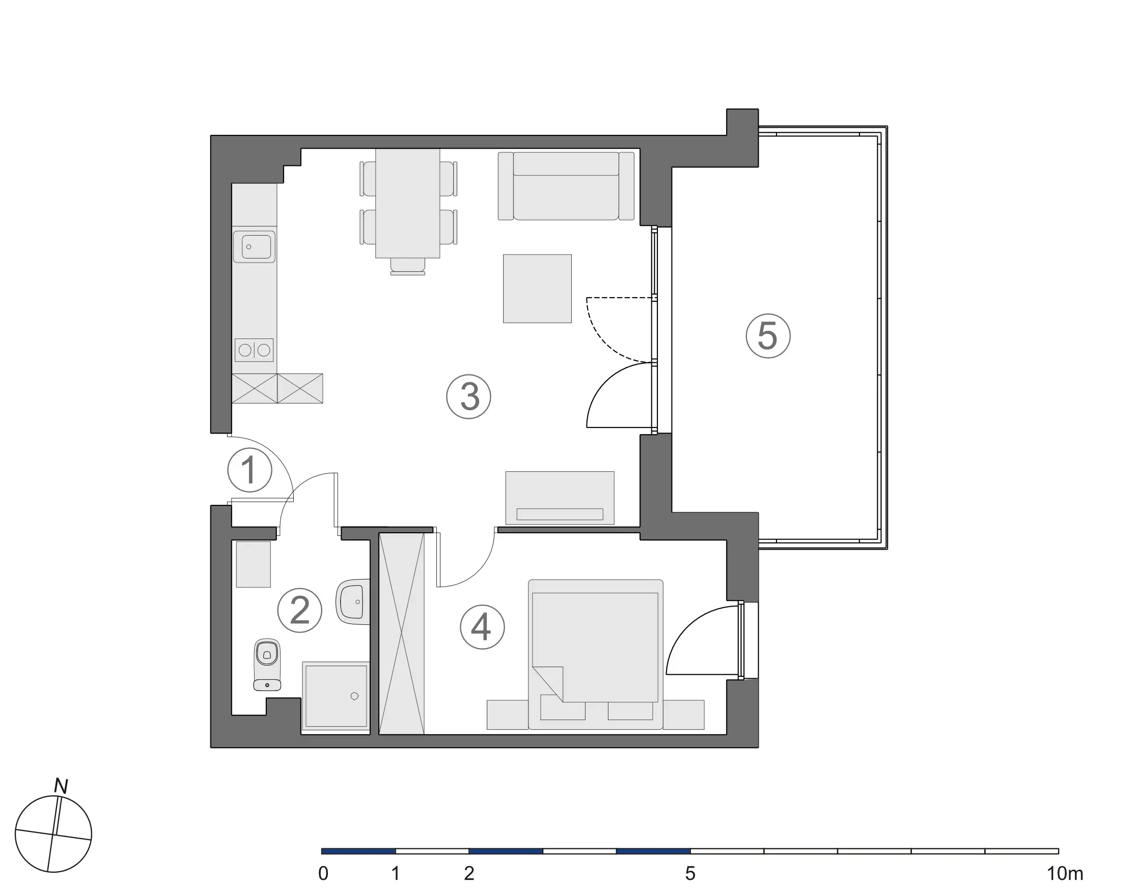 Rzut 2D lokalu 3-B.3.3