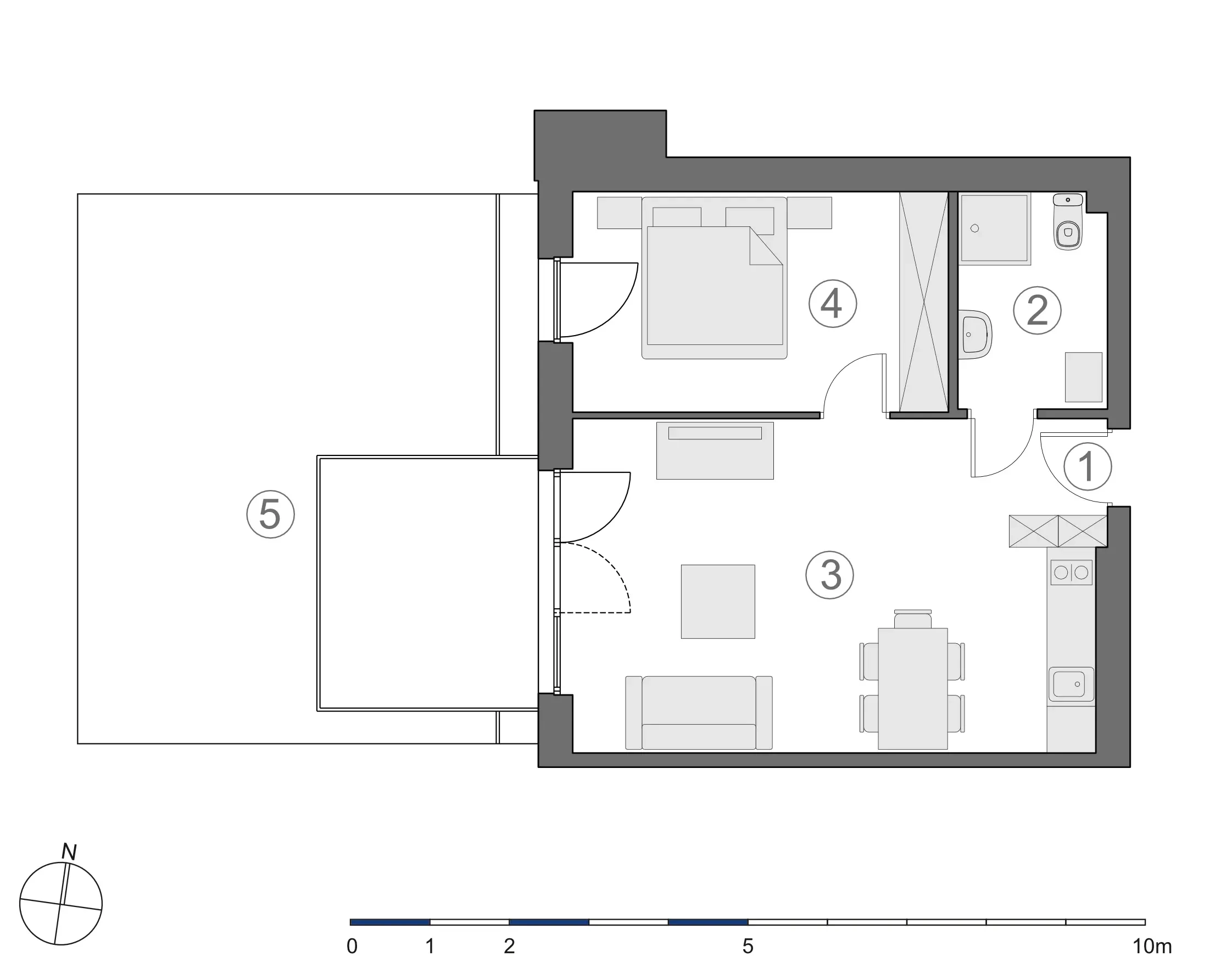Rzut 2D lokalu 4-A.0.7