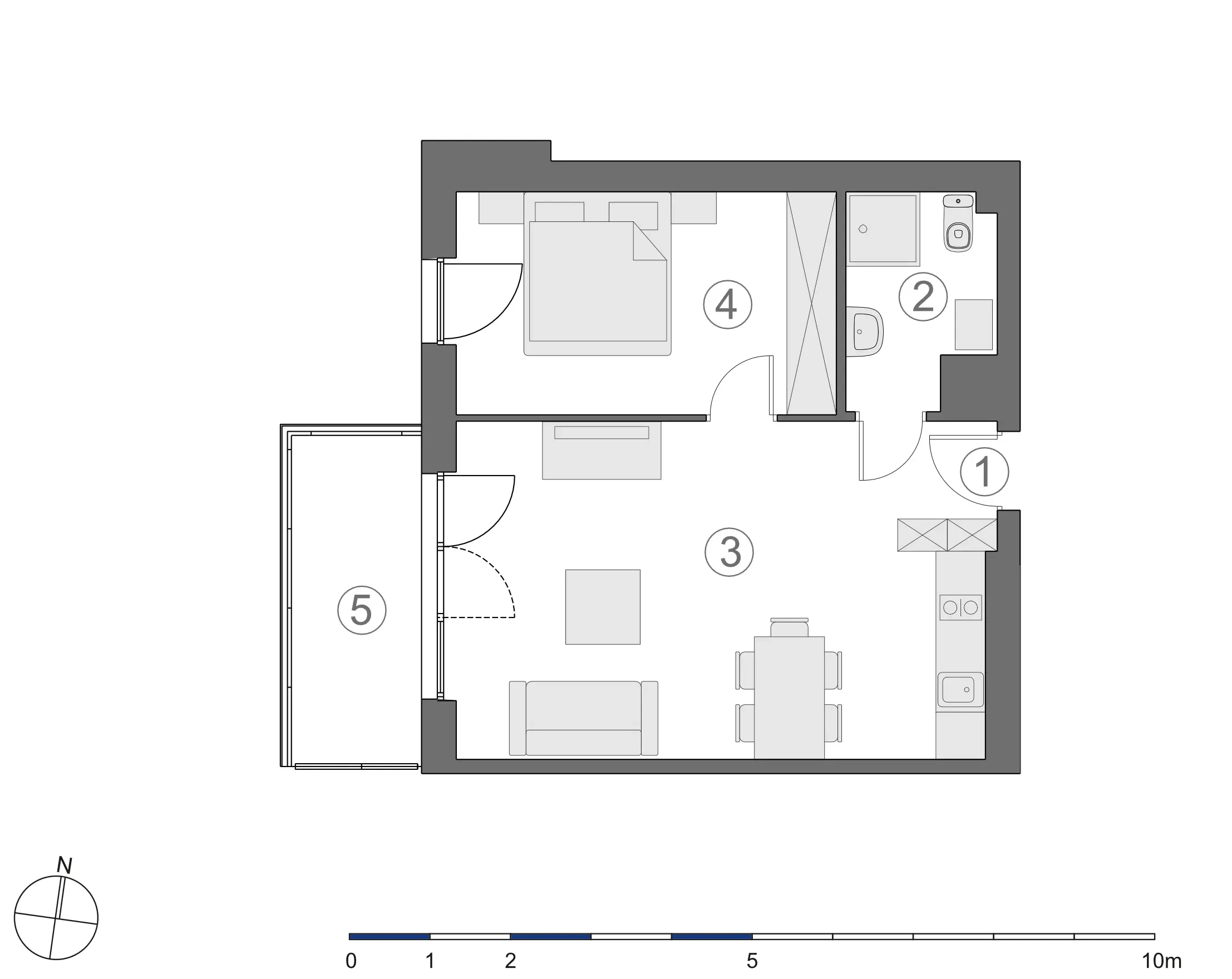 Rzut 2D lokalu 4-A.3.3