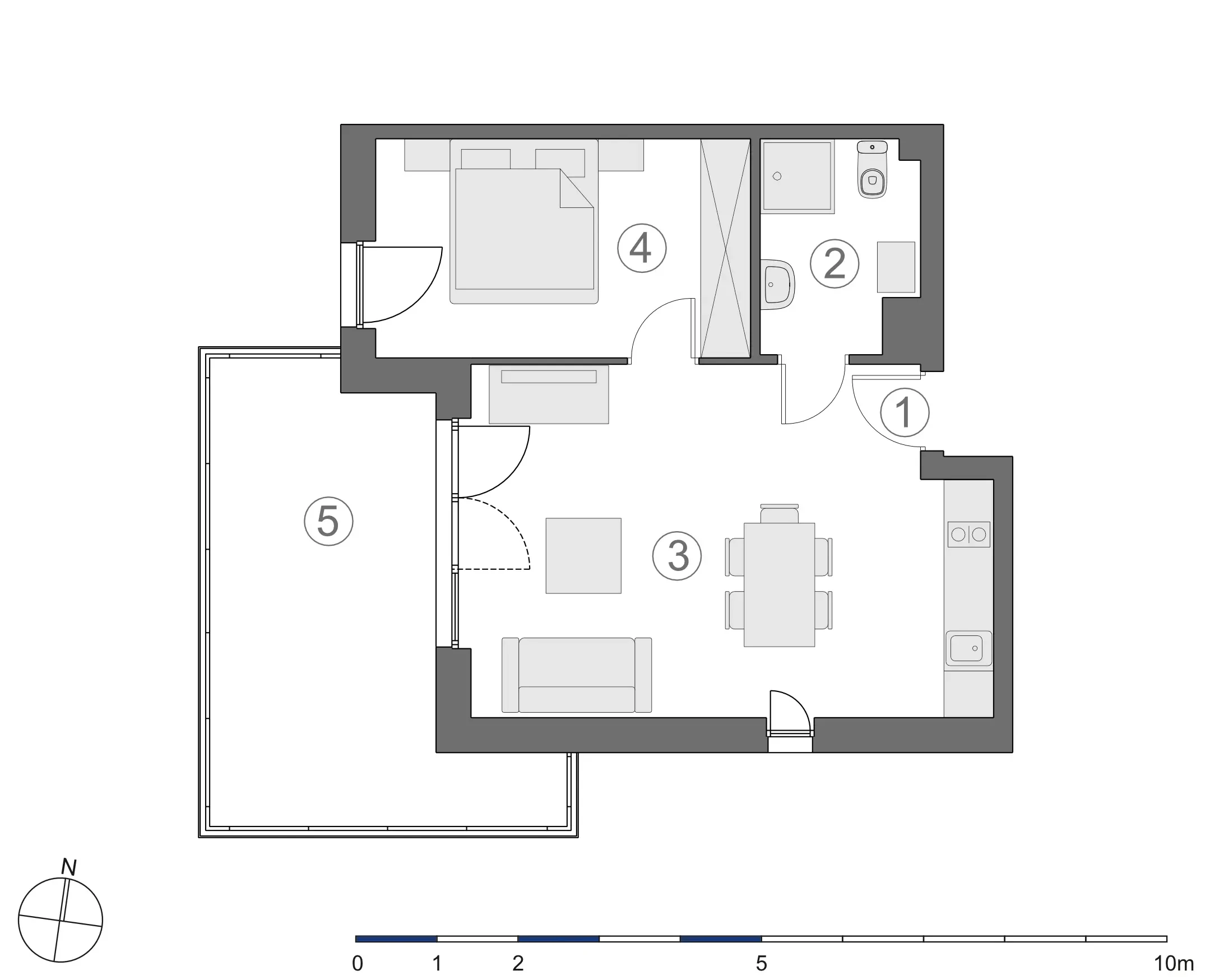 Rzut 2D lokalu 4-B.2.3