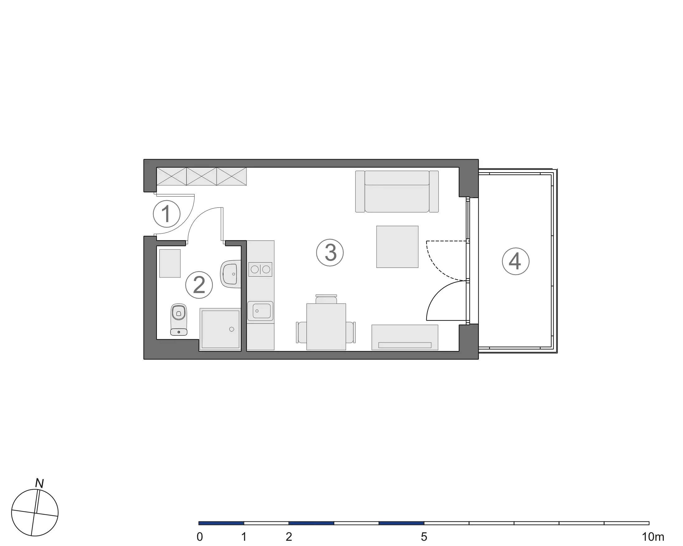 Rzut 2D lokalu 3-A.2.4