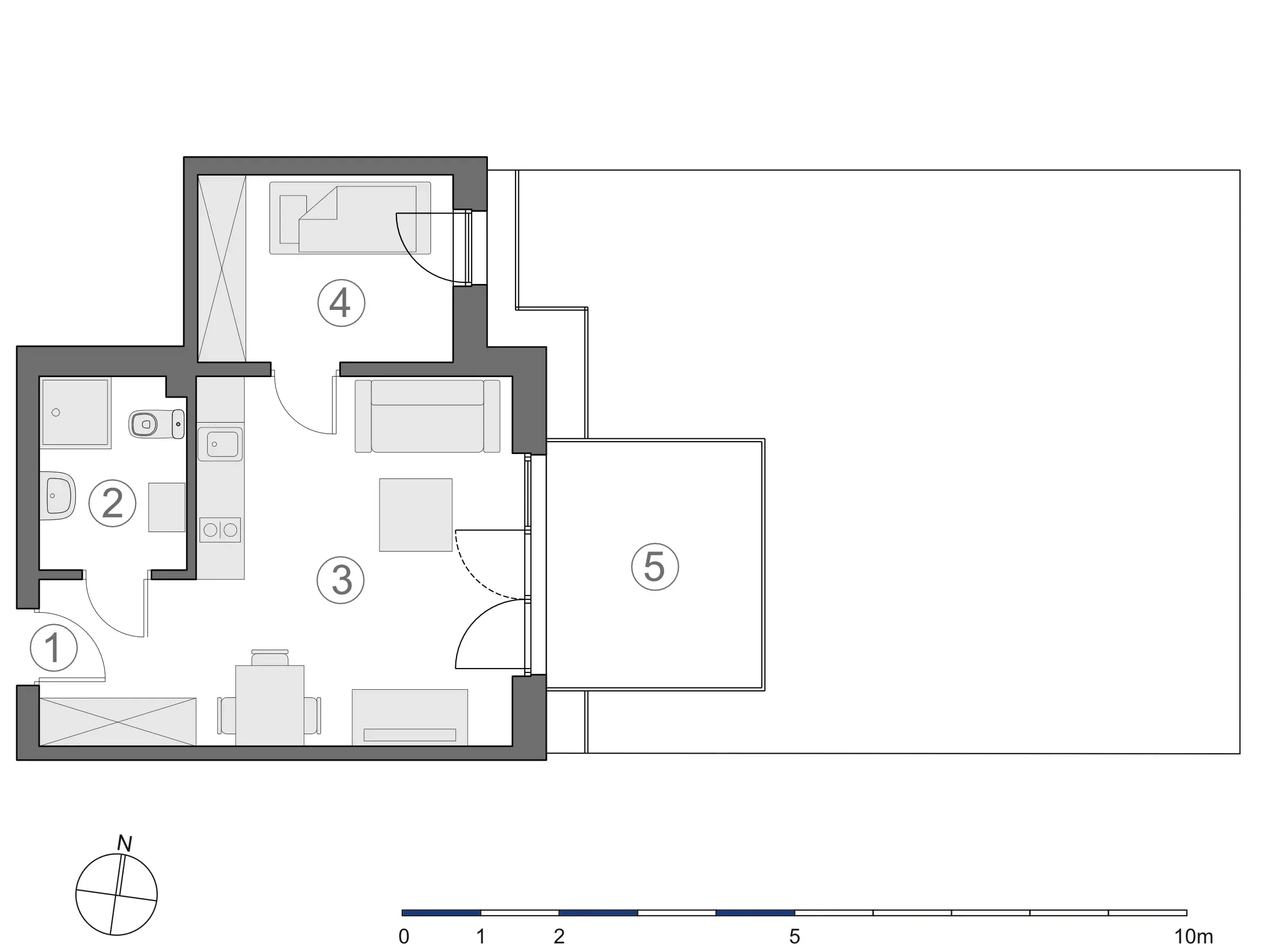 Rzut 2D lokalu 4-A.0.5