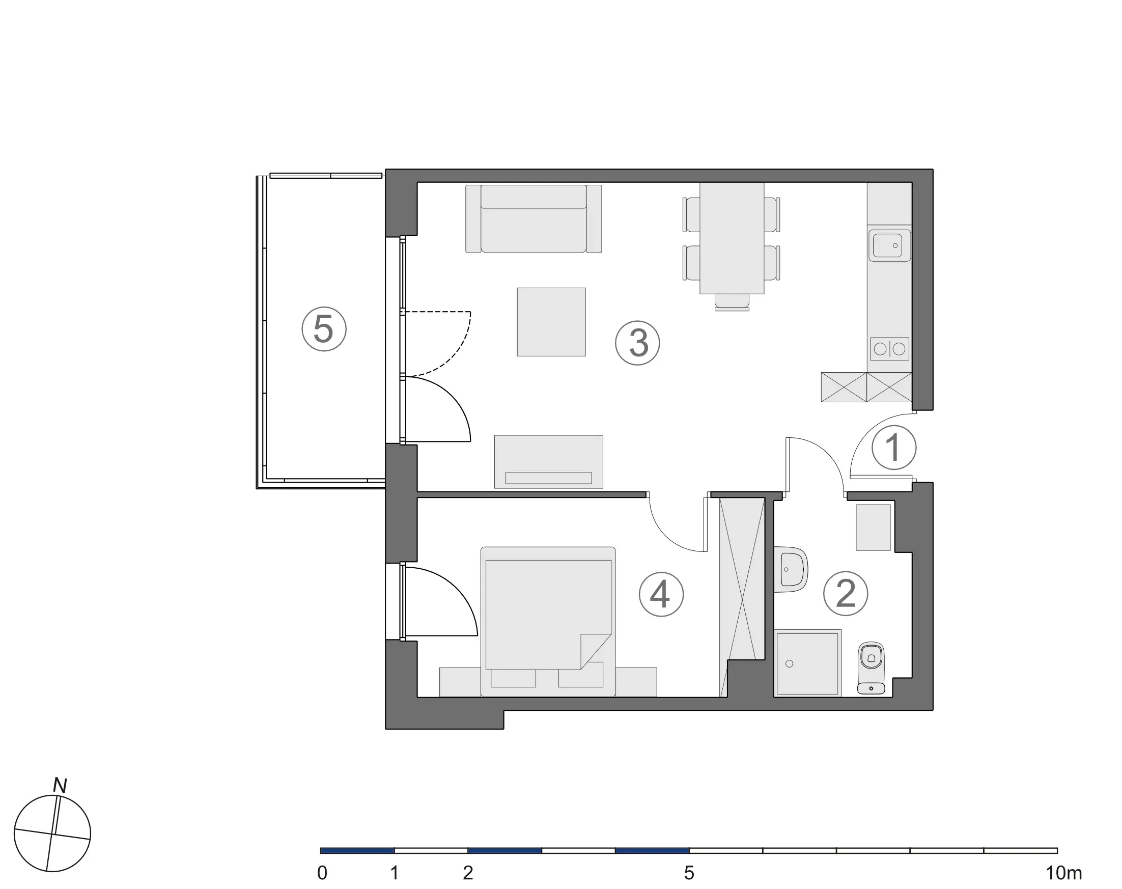 Rzut 2D lokalu 4-B.1.6