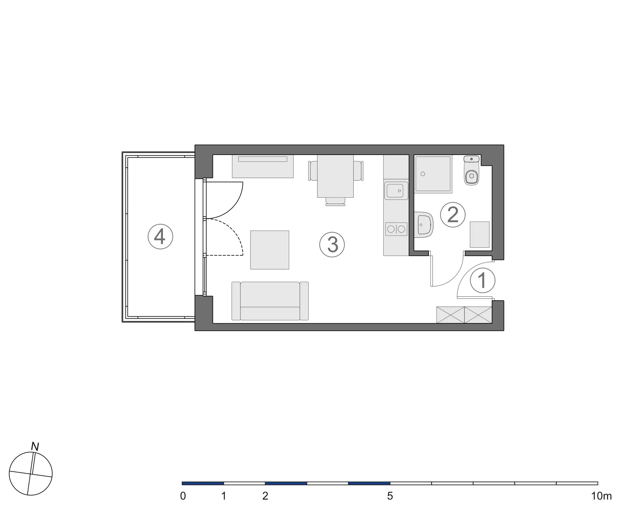 Rzut 2D lokalu 4-B.1.4