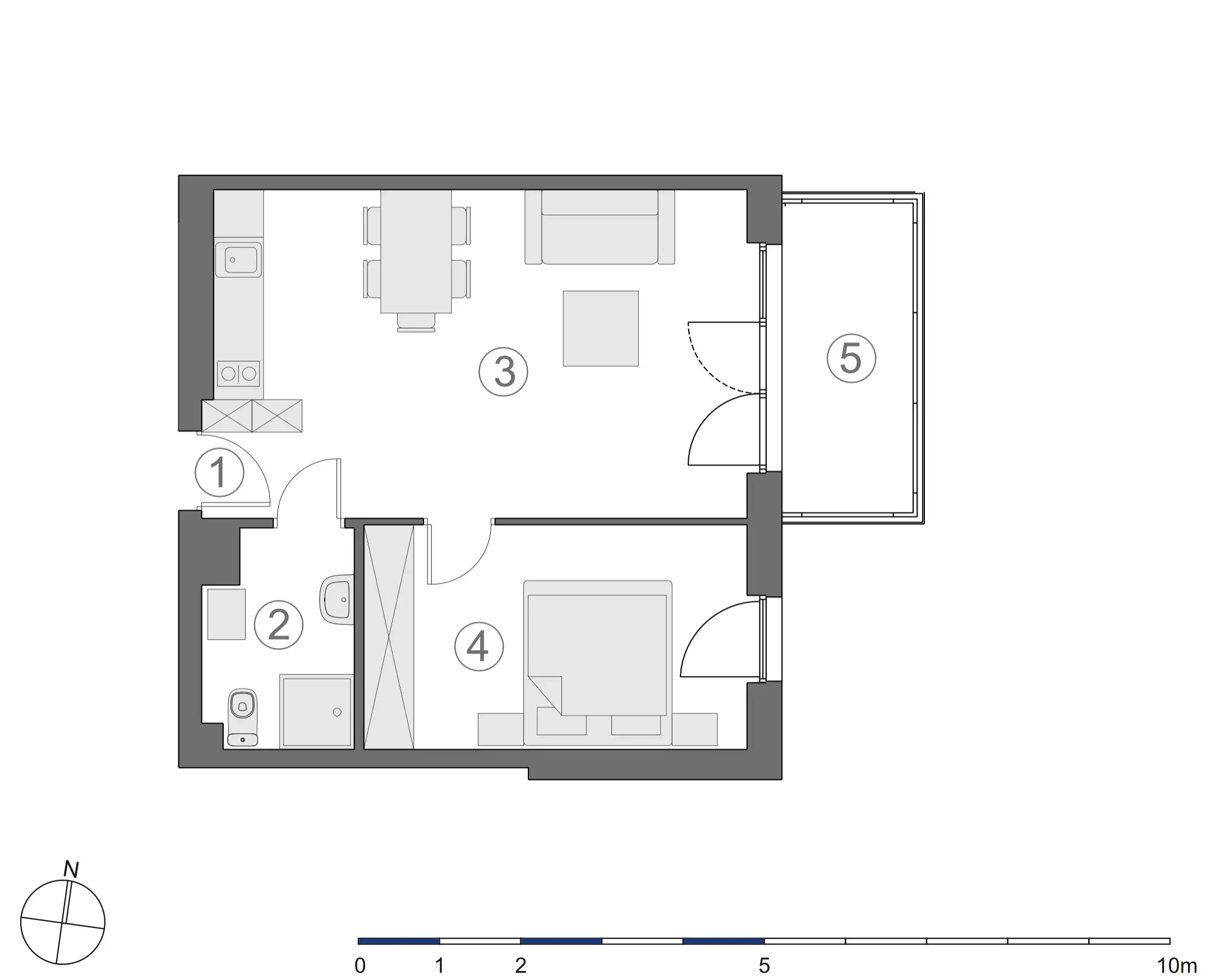 Rzut 2D lokalu 4-A.2.8