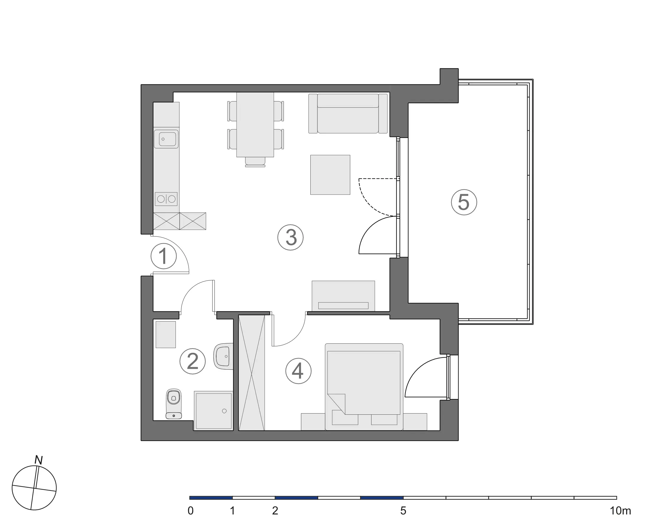 Rzut 2D lokalu 3-B.1.3