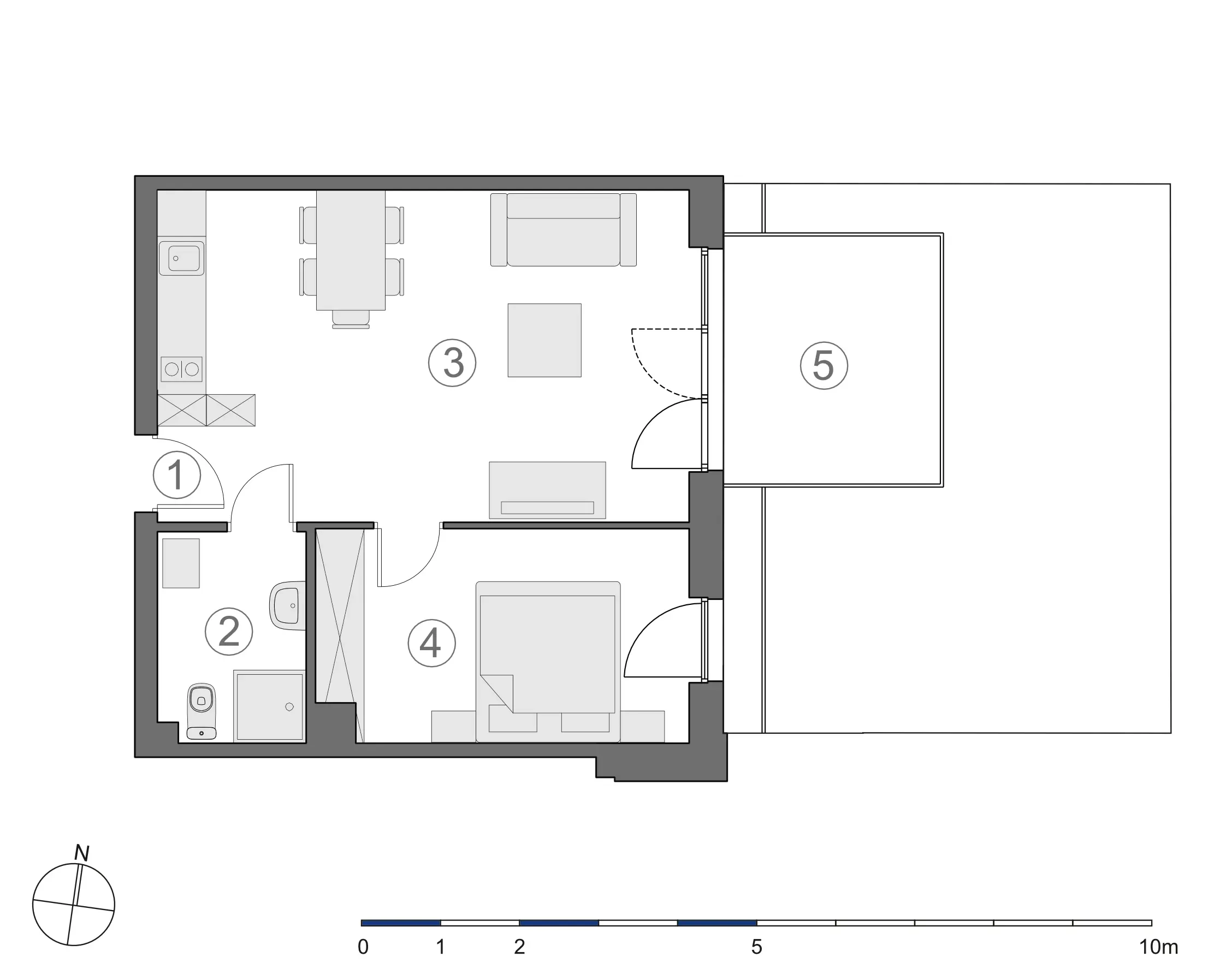 Rzut 2D lokalu 3-B.0.6